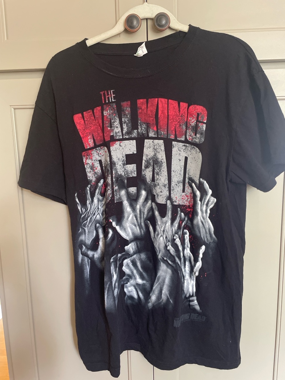 The Walking Dead Black Graphic Tee with Zombie Hand Design - Picture 2 of 7